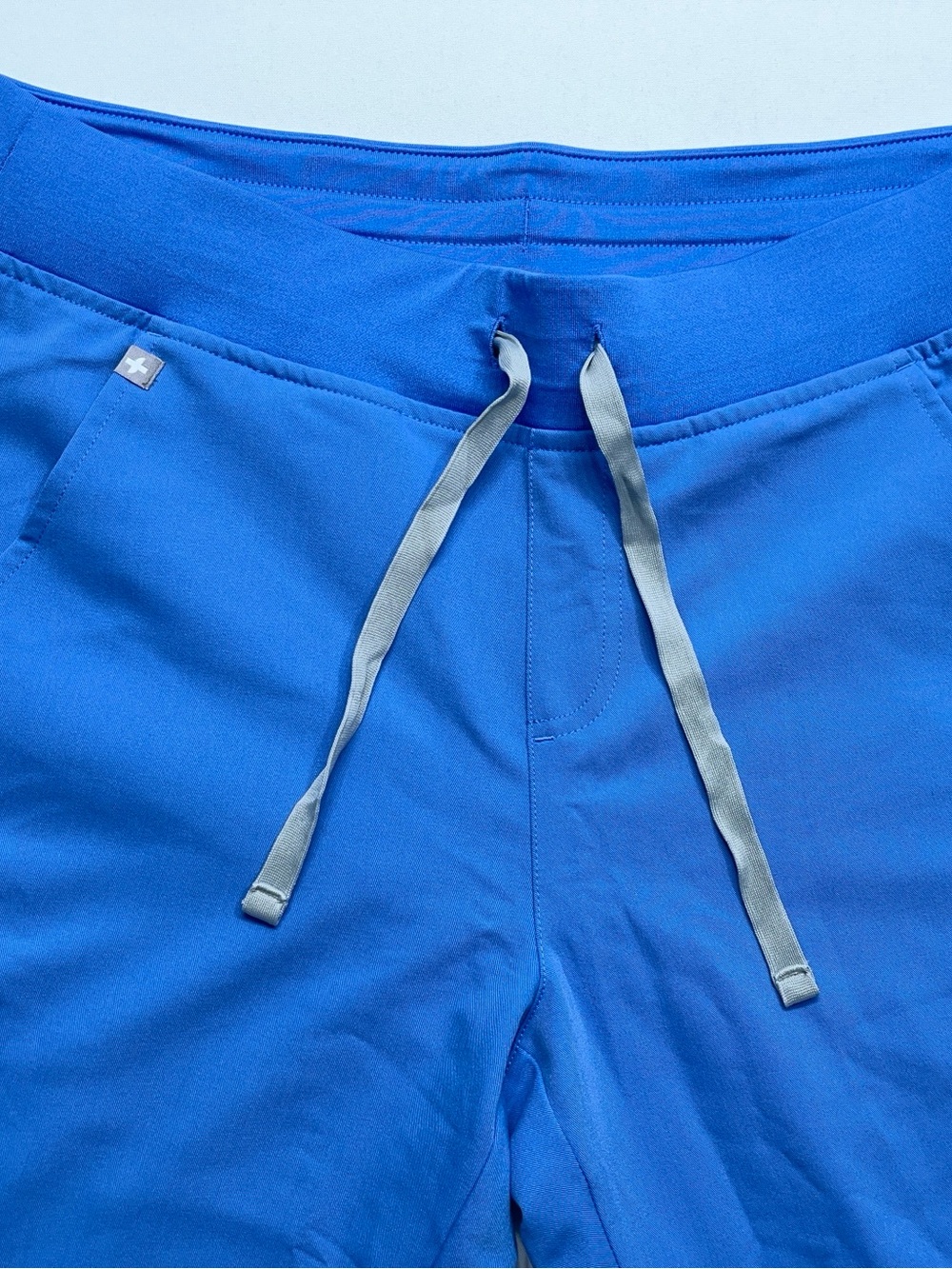 Figs Zamora Jogger Scrub Pants Womens Size Medium Blue High Waist 29” Inseam - Picture 3 of 10